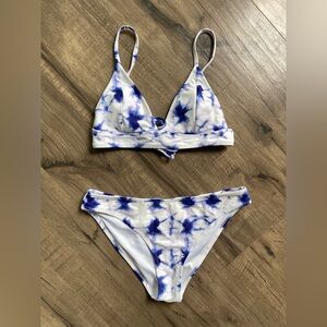 Cupshe Small "Blue Tie Dye" Bikini